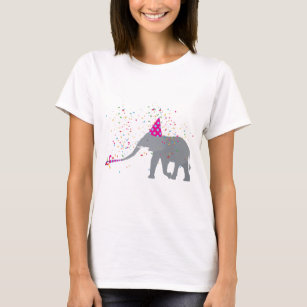 Camiseta Partida de elefantes - Animais com festa