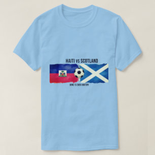 Camiseta Partida de Futebol Haiti vs Escócia Copa do Mundo