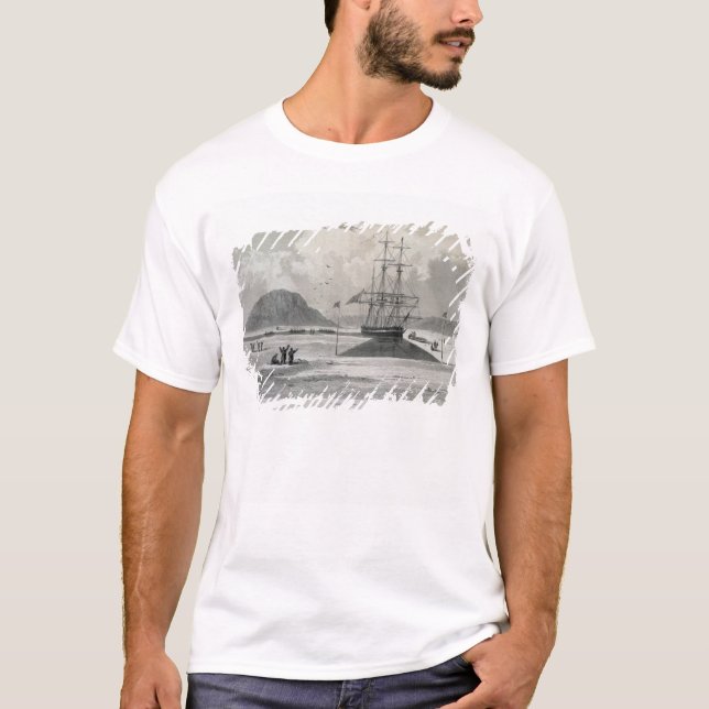 Camiseta Partida dos barcos da angra de Hecla, o 21 de (Frente)