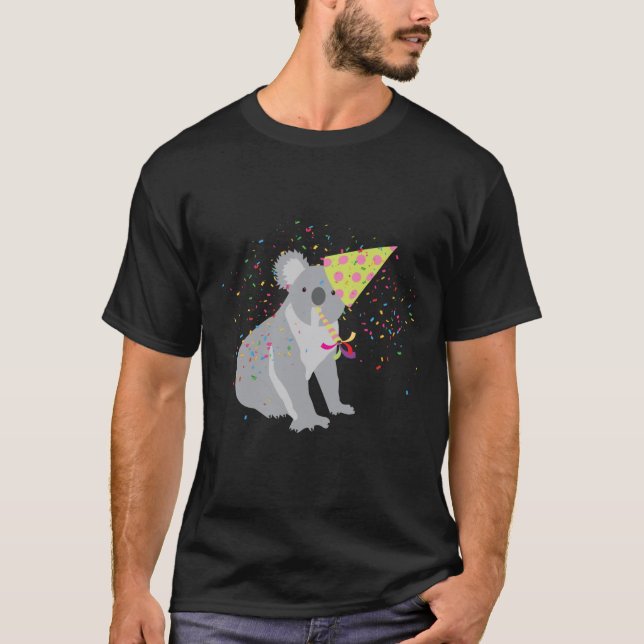 Camiseta Partida Koala - Animais com festa (Frente)