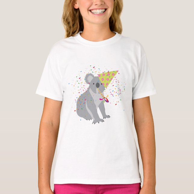 Camiseta Partida Koala - Animais com festa (Frente)
