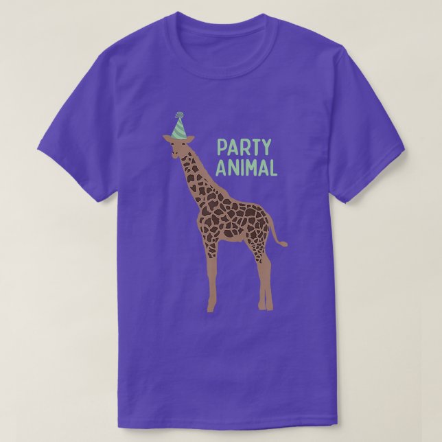 Camiseta Partido Animal Giraffe Giraffe Giraffe (Frente do Design)