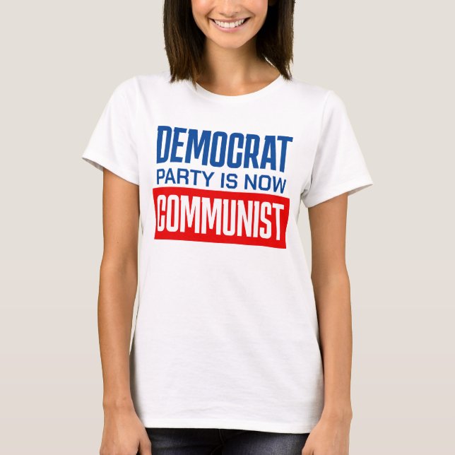 Camiseta Partido Anti-Democrata Pró-Republicano (Frente)