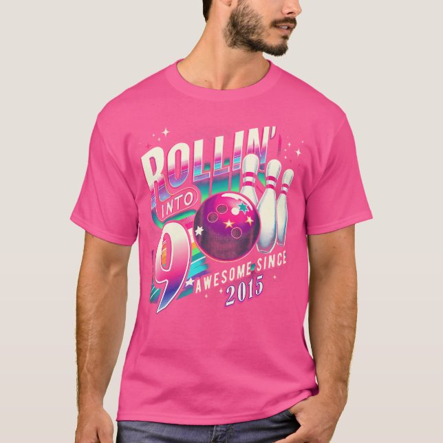 Camiseta Partido boliche Rollin' 9 Incrível 2015 9º Anivers (Frente)