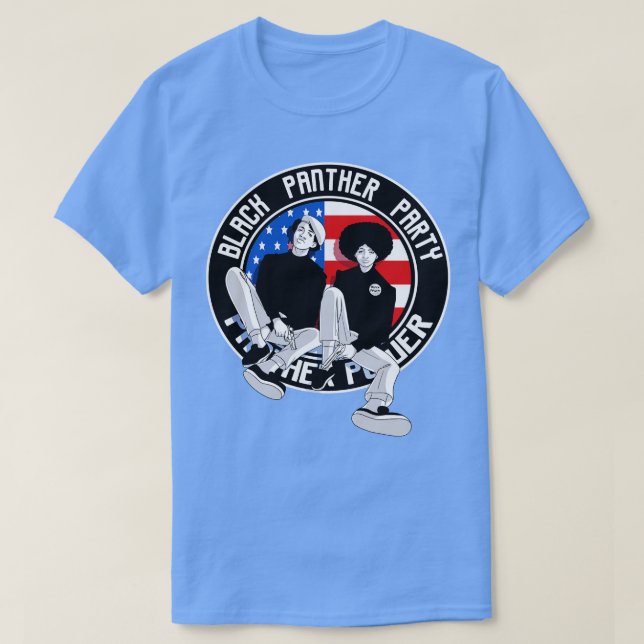 Camiseta Partido BPP 1966 Afro Power Patriótico (Frente do Design)