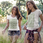 Camiseta Partido Bridal da Correspondência Personalizada Ve<br><div class="desc">Está procurando a roupa de festa de solteira perfeita? Você quer misturar as coisas um pouco e fazer uma festa temática divertida? Então, não olhe mais do que as nossas camisetas verdes e sensuais personalizadas! Nossas camisas são feitas para combinar perfeitamente com a festa de noiva, então todo mundo parecerá...</div>