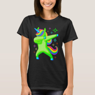 Camiseta Partido Brilhante do Unicórnio Esquadrão Neon Ligh