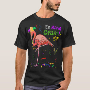Camiseta Partido Carnaval Idea Flamingo Mardi Gras