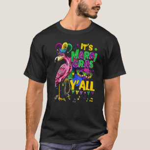 Camiseta Partido Carnaval Idea Flamingo Mardi Gras Premium
