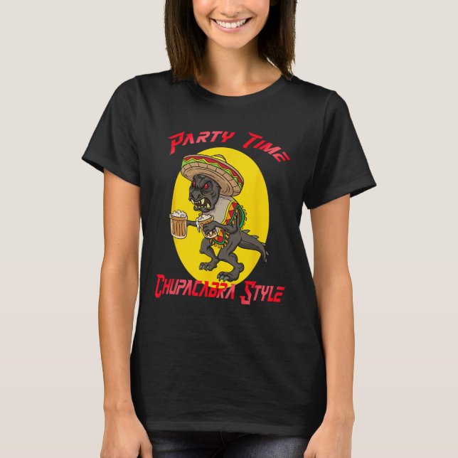 Camiseta Partido Chupacabra Cinco De Mayo (Frente)