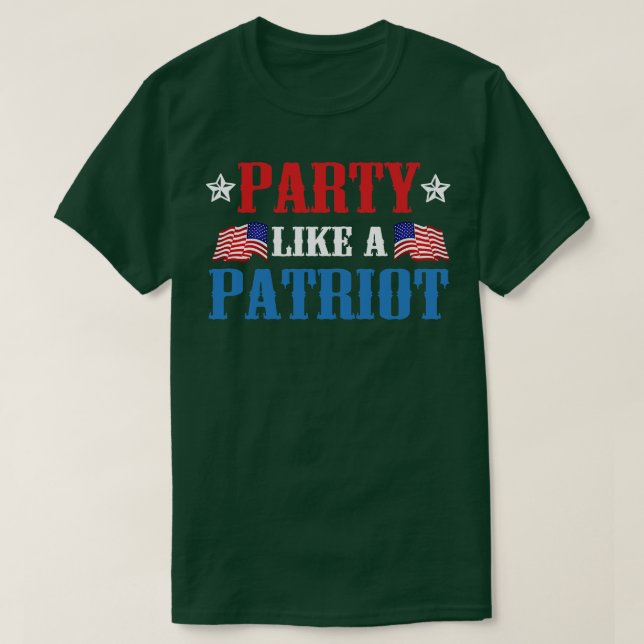 Camiseta Partido Como Um Patriota (Frente do Design)