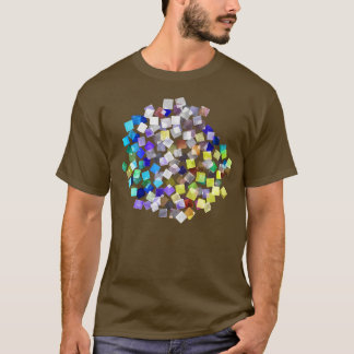 Camiseta Partido Confetti Xadrez Rainbow Strong Cobalt