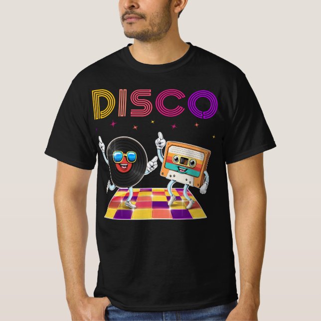 Camiseta Partido de Dança de Disco Retroativo (Frente)