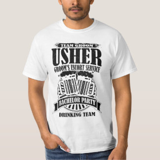 Camiseta Partido de Despedida de Solteiro do Usher Groom