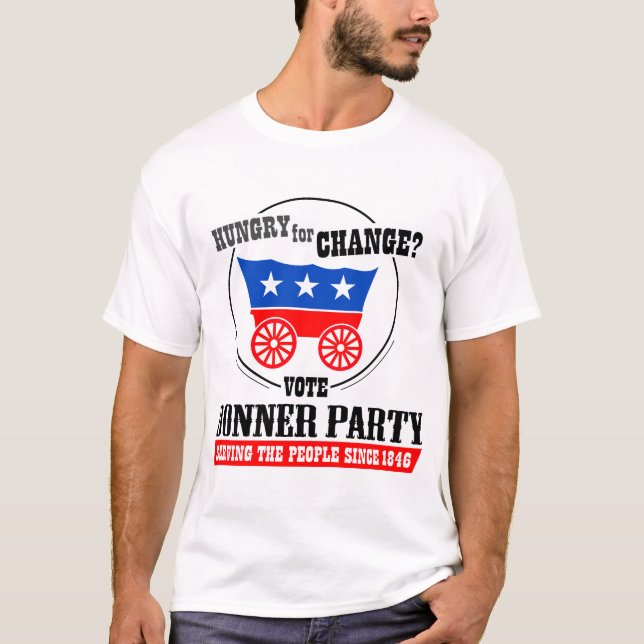 Camiseta Partido de Donner do voto! (Frente)