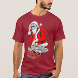 Camiseta partido de natal Disco Vintage 70s Dance Party dj