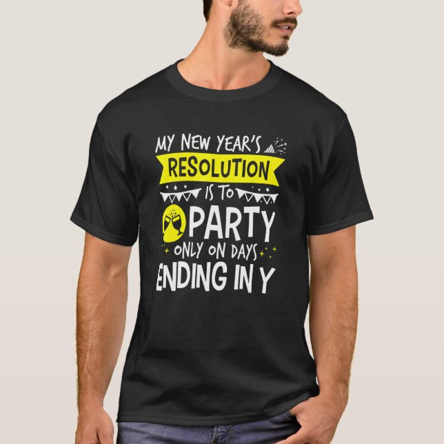 Camiseta Partido de Resolução de Ano Novo (Frente)