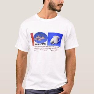 Camiseta Partido do chá para a democracia Jefferson