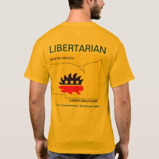 Camiseta Partido do libertário do Condado de Wayne