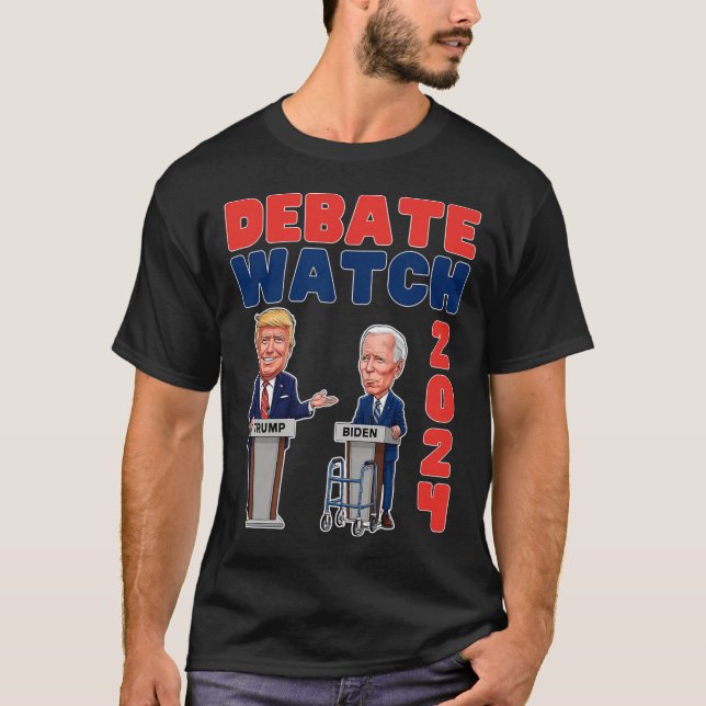 Camiseta Partido dos Observadores 2024 - Trump Biden - Pres (Frente)