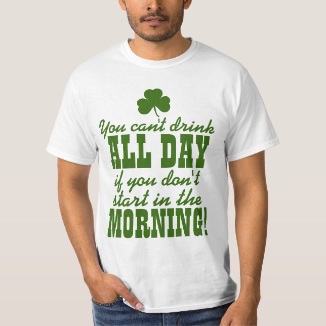 Camiseta Partido engraçado do bebendo do dia de Pattys da (Frente)
