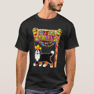 Camiseta Partido Fiesta (México) Bernedoodle Happy Cinco De
