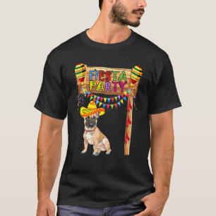 Camiseta Partido Fiesta - México - Bulldog Francês Cinco De