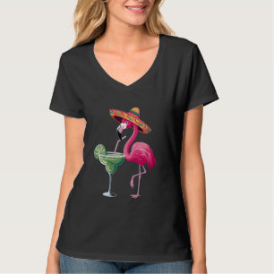 Camiseta Partido Flamingo Sombrero Fiesta do México Margari