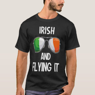 Camiseta Partido Irlandês do Dia de São Patrício e Voando
