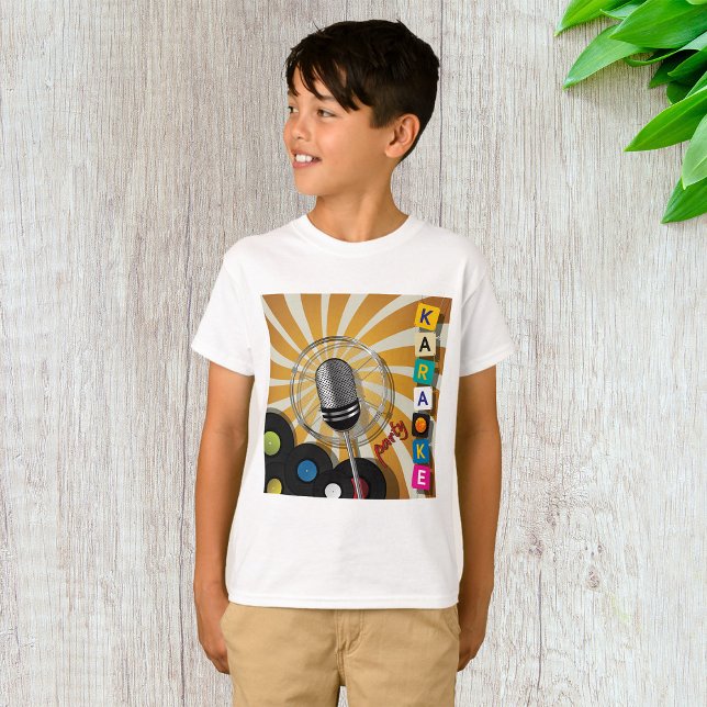 Camiseta Partido Karaoke Cantando T-Shirt (Criador carregado)