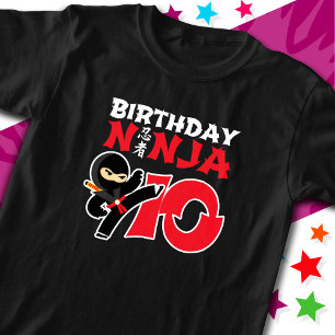 Camiseta Partido Karate Ninja, 10 anos, Crianças do 10º Ani