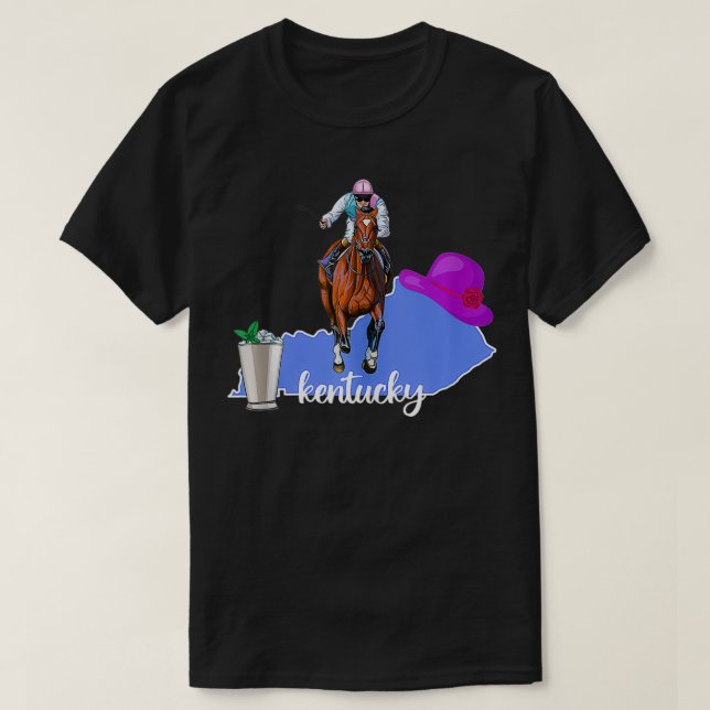 Camiseta Partido Kentucky Horse Racing Lover Derby (Frente do Design)
