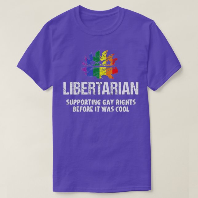 Camiseta Partido Libertário LGB Voter Gay Rights Gift  (Frente do Design)