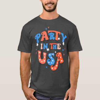 Camiseta Partido nos EUA 4 de julho da Família Americana