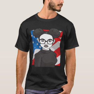Camiseta Partido Panther da História Negra 1966 Afro Hair A