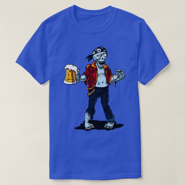 Camiseta Partido Pirata Zombie (Frente do Design)