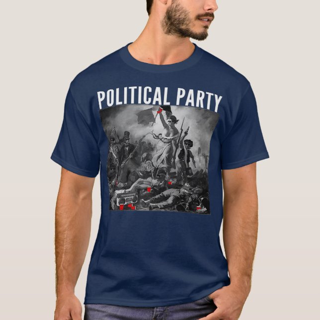 Camiseta Partido Político Engraçado - Cerveja da Revolução  (Frente)