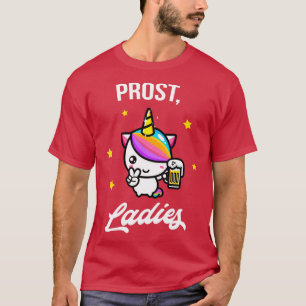 Camiseta Partido Prost Damas Lustiges Festa Einhorn Bier Fu