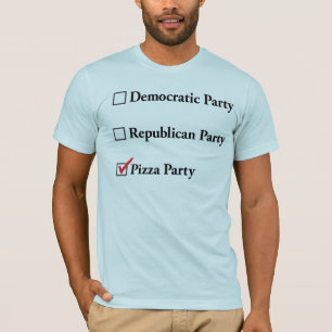 Camiseta Partido republicano Democrática da pizza
