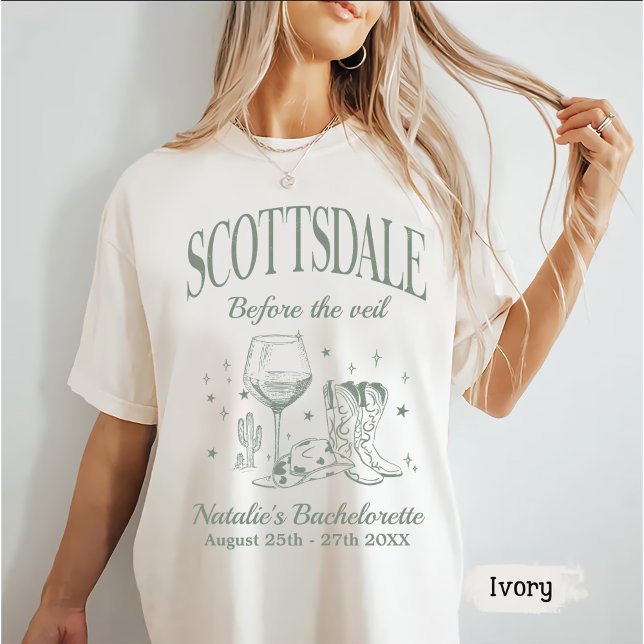 Camiseta Partido Scottsdale Bache Personalizado Antes Do Vé (Criador carregado)