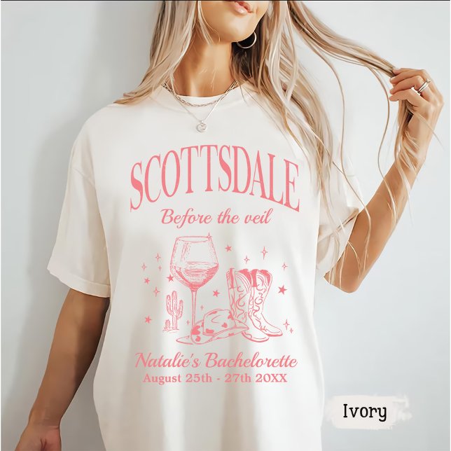 Camiseta Partido Scottsdale Bache Personalizado Antes Do Vé (Criador carregado)