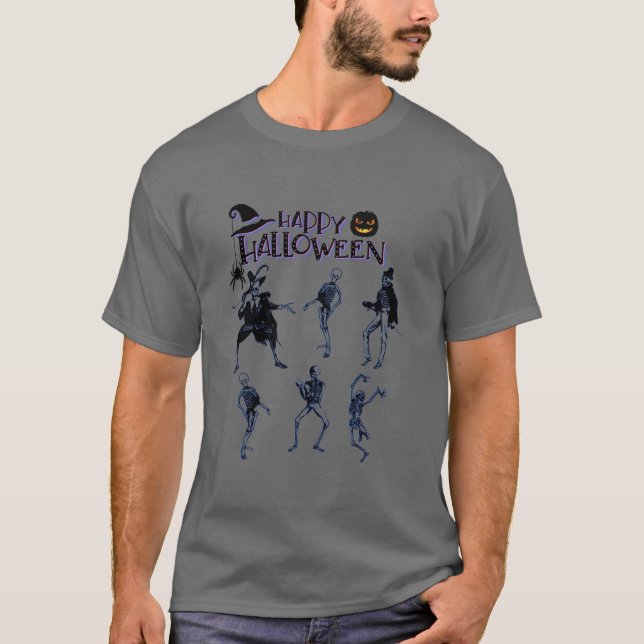 Camiseta Partido Skeletons Assustador (Frente)