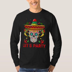 Camiseta Partido Sugarskull México Feliz Cinco De Maio