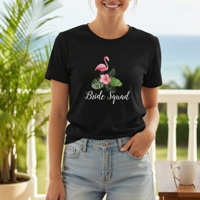 Camiseta Partido Tropical Noiva de Bridesmaid (Criador carregado)