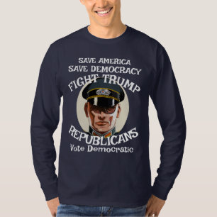 Camiseta Partido Trump Republicano Formando Casamento de Ap