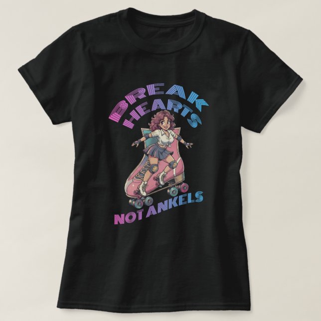 Camiseta Partir corações, não tornozelos (Frente do Design)