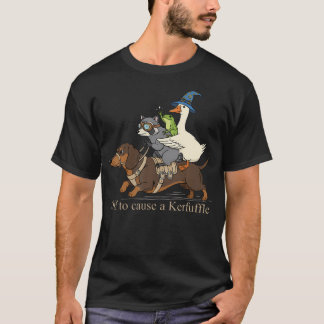 Camiseta Partir Para Causar Um Confusão Sapo Guaxinim Ganso