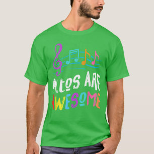 Camiseta Partitura da Clave de Sol Altos Canto Coral Música