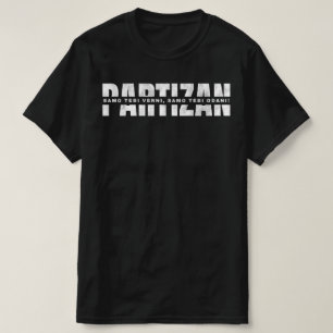 Camiseta PARTIZAN Beli Tekst