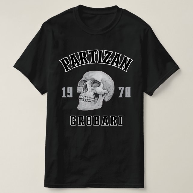 Camiseta Partizan Grobari 1970 (Frente do Design)